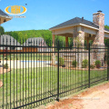 Best quality solid black metal pipe fence panel